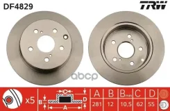 ���� ��������� | ��� | Toyota RAV 4 IV (_A4_) 2.0 (ZSA42) 12.2012 - Toyota RAV 4 III (_A3_) 2.0 4WD (ACA30_) 03.2006 - TRW ���. DF4829 DF4829 ����