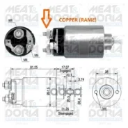 ����������� ���� �������� Ford Fiesta IV, Mondeo IIIFocus (DAW, DBW) MEAT Doria ���. 46007 46007 ����