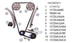 �������� ���� ��� Ford Duratec(1119172 / 2 ����, ���������� ���+��, ������, �����������, ���������) 2.0 FORD, Mazda, Volvo United Motors ���. 14CDC011...