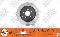 ���� ��������� | ��� ����/��� | Acura ZDX, MDX (YD2), Honda Odyssey (RL5), Pilot NiBK ���. RN1411 NiBK RN1411 ����
