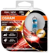 ����, ������ 64193NB220-2HB �������� ���� H4 12V 60/55W P43t 4050K Night Breaker200 +200% 2 �� LADA Samara (2108, 2109, 2115, 2113, 2114) 1500 09.1987...