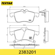 ������� ��������� �������� OPEL: Astra G, 1.6 CNG/1.8 16V/2.0 DI/2.0 DTI 16V/2.2 16V/2.2 DTI, 98-14 Textar 2383201 2383201 ����