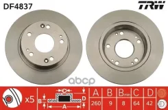 ���� ��������� | ��� | Honda Civic VII 2005 - 2005, Civic VIII 2005 Honda Civic IX 2012, Civic VII 2001 - 2005, Civic VIII 2005 TRW ���. DF4837 DF4837...
