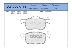 ������� ��������� �������� | ����� | Volvo S60 I (384) 2.4 11.2000 - 04.2010 Volvo S80 I (184) 2.4 01.1999 - 07.2006 Jeenice ���. WS227500 WS227500 ��...