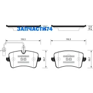 ������� �������� ������! Audi A6/A7/A8 2.0TFSi-6.3/2.0TDi-4.2TDi 09 Sangsin Brake SP2317 SP2317 SP2317 ����