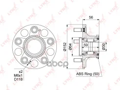 ������� ������ | ��� ����/��� | Honda Accord / Torneo (CF_) 97-02 / Avancier (TA_) 99-03 / Stream (RN_) 00-06 [+ABS] LYNXauto ���. WH1152 LYNXauto WH1...