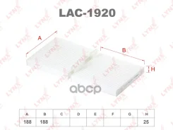 ������ ������ BMW X3 (F25) 10- LYNXauto ���. LAC1920 LAC1920 ����