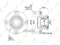 ������� ������ | ��� ����/��� | Hyundai Elantra (XD) 00-06 / Kia Cerato (LD) 04-09 [+ABS] LYNXauto ���. WH1199 WH1199 ����