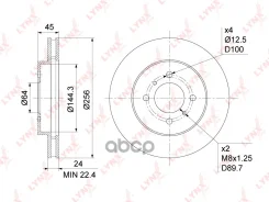 ���� ��������� ������������� (256x24) | ����� | Mitsubishi Lancer(CS) 1.3-2.0 03- / Lancer V-VI 1.5-1.8 92-03 LYNXauto ���. BN1089 BN1089 ����