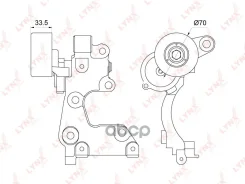 ���������� ������������� ����� Toyota 1GR-FE LAND Cruiser Prado (GRJ12_) 03- / Hilux SURF (GRN21_) 05- LYNXauto ���. PT3227 PT3227 ����