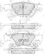 ������� ��������� �������� | ��� ����/��� | Dodge Durango (WD), JEEP Grand Cherokee IV (WK, WK2) NiBK ���. PN0834 PN0834 ����