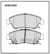 ������� ��������� | ����� | Honda Civic IV/Civic V/Civic VI/Civic VII/Civic VIII 1.3/1.6/1.7 FR 10/91- Allied Nippon ���. ADB32009, ������ ADB32009 ��...