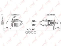 ������ � ����� | ����� ���� | LADA Vesta GFL LADA Vesta 15- / MT Renault JH3 / = FR RH LYNXauto ���. CD1179A CD1179A ����