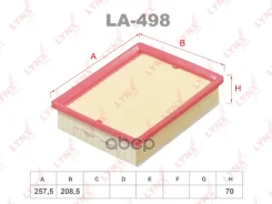 ������ ��������� OPEL Vivaro B 1.6 14, Renault Trafic III 1.6 14 LYNXauto ���. LA498 LA498 ����