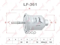 ������ ��������� Mitsubishi Galant VIII 2.0-2.5 96-04 / L300 2.4 86-04 / Pajero II 3.0 91-99 / Pajero Sport I 3.0 98 LYNXauto ���. LF361 LF361 ����
