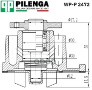 ����� ������� Renault, Nissanqashqai J10, Tiida C11 1.6 07- Pilenga ���. WPP2472 WPP2472 ����