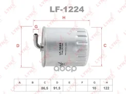 ������ ��������� Mercedes-BENZ C200CDI-270CDI(W203) 00 / CLK270CDI(C209) 02 / ML270CDI(W163) 99-05 / G270CDI(W463) 01 LYNXauto ���. LF1224 LYNXauto LF...