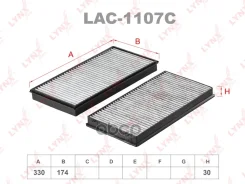 ������ ������ �������� (2��) BMW Ser.7 (E65/68) 01- LYNXauto ���. LAC1107C LAC1107C ����