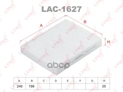 ������ �������� Changan Cs55 17 / Cs75 19 / Cs85 19 / Uni-t 20 / Uni-v 22 LYNXauto ���. LAC1627 LAC1627 ����