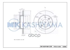 ���� ���������, �������� DF1013 (238x12) 4 ��� MK Kashiyama ���. G30006 G30006 ����