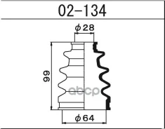 ������� ����� ����������� /28*64*99/ Toyota JZS151, �JZS153, �VCV11, �MCV21, �VCV10, �JZX90, �JZX93, �SV25, �VZV20, �VZV30, �VZV31, �ST165, �ST185, �A...