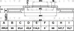 ���� ��������� ������������� | ����� | Renault Grand Scenic/Laguna/Latitude/Megane/�Scenic 07- Blitz ���. BS0408 BS0408 ����