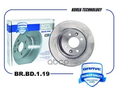 ���� ��������� �������� Logan LS 04-15, Sandero 07- c ABS 259x12mm Brave ���. BRBD119 BRBD119 ����