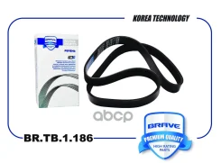 ������ ������������ 6PK 976 EPDM Citroen Berlingo 1.6 05 / C2 /C3 /C4 /C5 1.4D-1.6D 03 Brave ���. BRTB1186 BRTB1186 ����