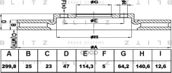 ���� ��������� ������������� | ����� | Honda Accord 03- Blitz ���. BS0393 BS0393 ����