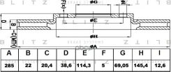 ���� ��������� ������������� | ����� | Mitsubishi Pajero Pinin 99- Blitz ���. BS0418 BS0418 ����