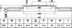 ���� ��������� | ����� ����/��� | Toyota Corolla 91- Blitz ���. BS0531 BS0531 ����