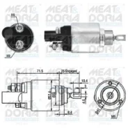 ���� ����������� Audi A3 (8P1)VW Golf VI 1.2,1.6 MEAT Doria ���. 46132 46132 ����