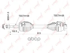 ������ � ����� | ����� ��� | VW Multivan V / Transporter V (03-) 2.0TDI, 2.5TDI [MT] (FR LH) LYNXauto ���. CD1163 CD1163 ����