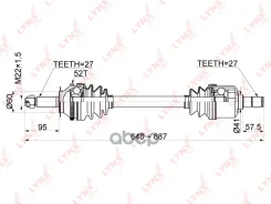������ � ����� | ����� ���| Hyundai Santa FE (SM) 2.0-2.7 00-06 / + ABS / AT/MT / = FR LH LYNXauto ���. CD1058A CD1058A ����