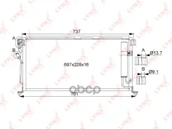 �������� ������������ � ���������� Mitsubishi Lancer (CS) 1.3-2.0 (03-13) LYNXauto ���. RC0077 RC0077 ����