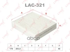 ������ ������ MCC Forfour 2004-2006/MCC Roadster 2003-2005/Mitsubishi COLT CZC 2006-2009/Mitsubishi COLT VI 2004-2012/ LYNXauto ���. LAC321 LAC321 ���...