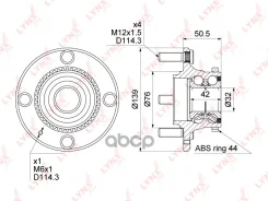 ������� ������ | ��� ����/��� | Hyundai Elantra (XD) 00-06 / Matrix (FC) 01-10 [+ABS] LYNXauto ���. WH1193 WH1193 ����