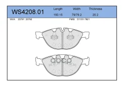������� ��������� �������� | ����� | BMW 5 (E60) M5 09.2004 - 03.2010 BMW 6 (E63) M 09.2005 - 07.2010 Jeenice ���. WS420801 WS420801 ����