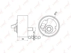 ����� �������� ����� ��� Subaru Impreza(GC) 1.6-2.0 92-00 / Legacy I-II 1.8-2.2 89-99 LYNXauto ���. PB1056 PB1056 ����