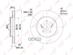 ���� ��������� ������������� (319x28) | ����� | Lexus RX300-400h 03-08/ Toyota Harrier 2.4-3.5 03-08 / Highlander 3.3 03-07 LYNXauto ���. BN1163 BN116...