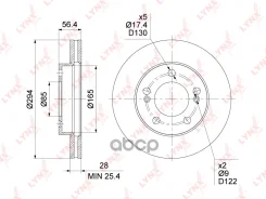 ���� ��������� ������������� (294x28) | ����� | Ssangyong Actyon 05-13 / Kyron 05-12 / Rexton (GAB_) 02-12 [+ABS], [+ESP] (294x28) LYNXauto ���. BN190...