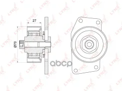 ����� �������� ���������� ����� Citroen Berlingo/C4 1.1-1.6 00- / Peugeot Parner/206 1.1-1.6 02- / - AC LYNXauto ���. PB5096 PB5096 ����