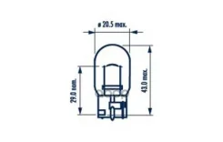 ����� W21W 12V NVA CP ����� ����������� 12V 21W W3X16D ������������ Narva ���. 17632 17632 ����