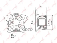 ������� ������ | ��� ����/��� | Toyota Corona / Caldina (_T19_, (_T21_) 92-02 / Anensis (_T22_) 97-03 LYNXauto ���. WB1022 WB1022 ����
