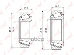 ��������� ������� ������ �-� 2��. | ��� | Daewoo Matiz (M100, M2_) 98- / Chevrolet Spark (M100, M2_) 00- LYNXauto ���. WB1243 WB1243 ����