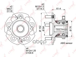 ������� ������ | ��� ����/��� | Honda CR-V (RE_) 06-12 / Acura RDX 06-12 LYNXauto ���. WH1080 WH1080 ����