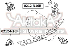 ������� ��������� �������� Nissan Almera ASVA 0212-N16F 0212N16F ����