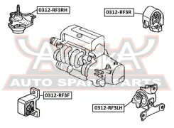 ������� ��������� �������� Honda Honda STEP WGN RF3-RF8 2001-2005 ASVA 0312-RF3F 0312RF3F ����