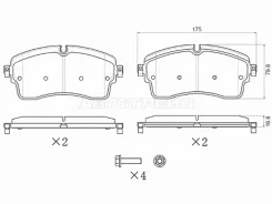 ������� ��������� (�������) Land Rover Discovery 16-20 / Range Rover 12-22 SAT ST-28-0263, �������� ST280263 ����