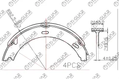 ��������� ������� (������� �������) TG0515/FN0515* Ti�GUAR (�������� 4��. ) Tiguar TG0515 ����